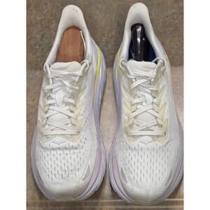 Hoka Clifton 8 Running Shoes Womens 11 White Max Cushion Athletic Support